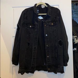 Small | Distressed black jacket